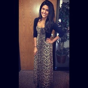 Charolette Russe Cheetah Print Maxi Dress